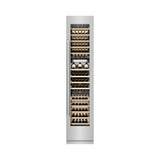 ZLINE 18 in. 9.0 cu. ft. Triple Zone 68 Bottle Right Hinge Column Wine Cooler in Stainless Steel (RCWVR-304-18)