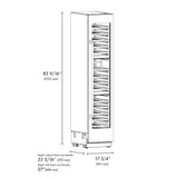 ZLINE Autograph Edition 18 in. 9.0 cu. ft. Triple Zone 68 Bottle Right Hinge Column Wine Cooler in Stainless Steel with Polished Gold Accents (RCWVRZ-30418-G)