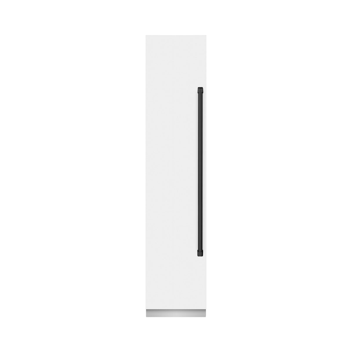 ZLINE Autograph Edition 18 in. 8.6 cu. ft. Left Hinge Column Freezer in White Matte with Graphite Gray Interior and Matte Black Accents (RCFVLZ-WM-18-MB)