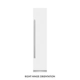 ZLINE 18 in. 8.6 cu. ft. Right Hinge Column Freezer in White Matte with Graphite Gray Interior (RCFVR-WM-18)
