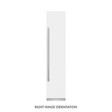 ZLINE 18 in. 8.6 cu. ft. Right Hinge Column Freezer in White Matte with Graphite Gray Interior (RCFVR-WM-18)