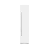 ZLINE 18 in. 8.6 cu. ft. Right Hinge Column Freezer in White Matte with Graphite Gray Interior (RCFVR-WM-18)