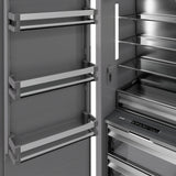 ZLINE 30 in. 16.7 cu. ft. Column Refrigerator in White Matte with Graphite Gray Interior (RCRV-WM-30)
