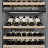 ZLINE 24 in. 12.4 cu. ft. Triple Zone 100 Bottle Column Wine Cooler in White Matte (RCWV-WM-24)
