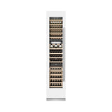 ZLINE 18 in. 9.0 cu. ft. Triple Zone 68 Bottle Left Hinge Column Wine Cooler in White Matte (RCWVL-WM-18)