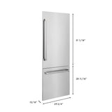 ZLINE 30" Refrigerator Panels in Stainless Steel for a 30" Built-in Refrigerator (RPBIV-304-30)