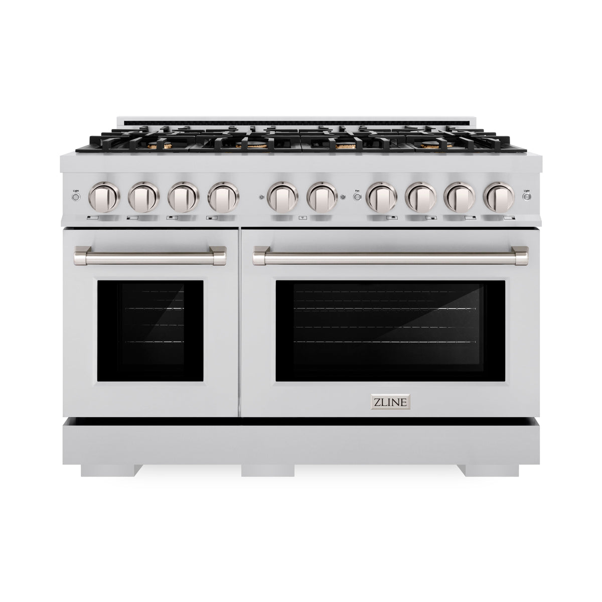 ZLINE 48 in. 6.7 cu. ft. Select Double Oven Dual Fuel Range in Stainle ...