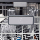 ZLINE Autograph Edition 48 in. Kitchen Package with Stainless Steel Dual Fuel Range, Range Hood, Dishwasher and Refrigeration Including External Water Dispenser with Matte Black Accents (4AKPR-RARHDWM48-MB)