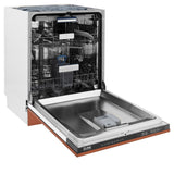 ZLINE 24" Tallac Series 3rd Rack Tall Tub Dishwasher in Copper with Stainless Steel Tub, 51dBa (DWV-C-24)
