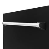 ZLINE 18" Tallac Dishwasher Panel in Black Matte with Traditional Handle (DPV-BLM-18)