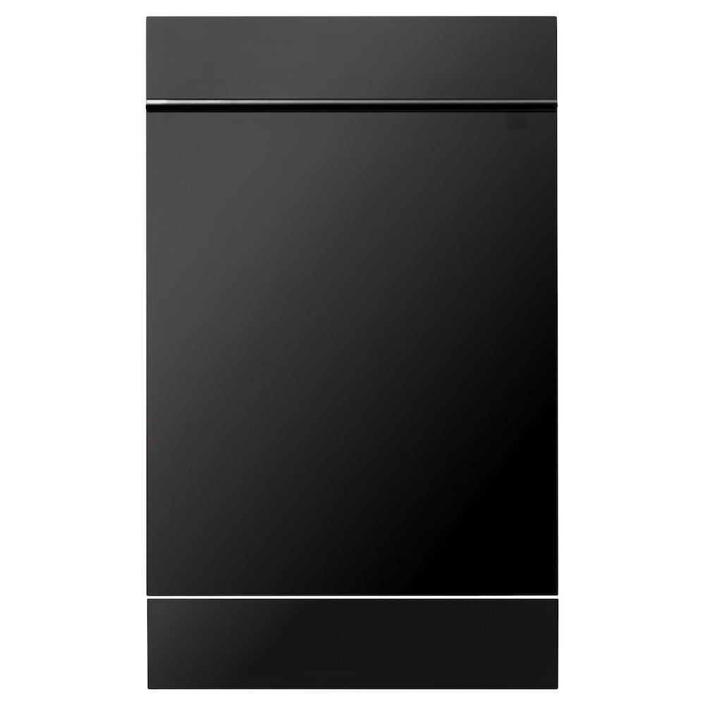 ZLINE 18 in. Dishwasher Panel in Black Stainless Steel with Modern Handle (DP-BS-H-18)