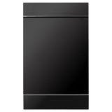 ZLINE 18 in. Dishwasher Panel in Black Stainless Steel with Modern Handle (DP-BS-H-18)