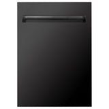 ZLINE 18" Tallac Dishwasher Panel in Black Stainless Steel with Traditional Handle (DPV-BS-18)