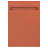 ZLINE 18" Tallac Dishwasher Panel in Copper with Traditional Handle (DPV-C-18)