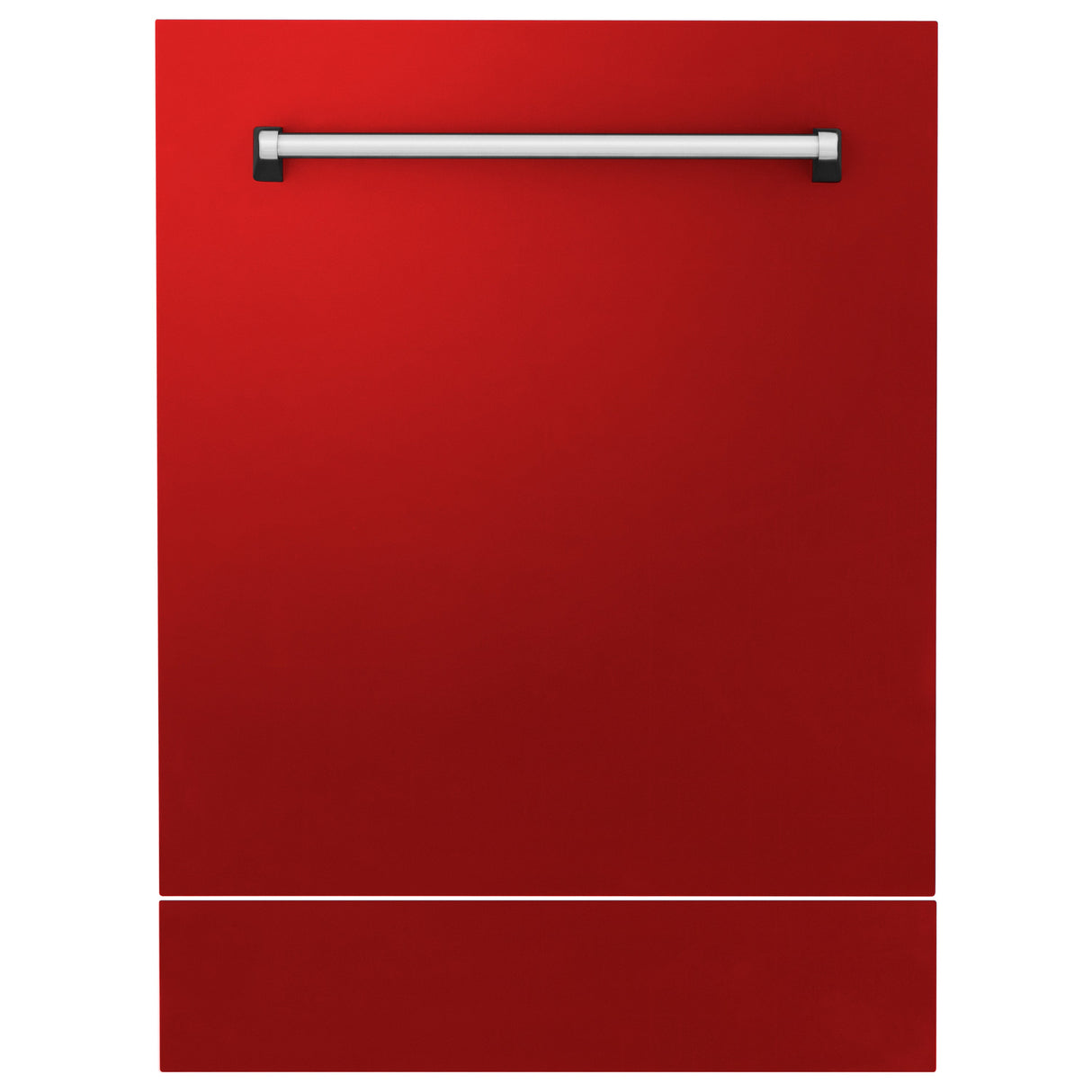 ZLINE 24" Tallac Dishwasher Panel in Red Matte with Traditional Handle (DPV-RM-24)