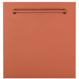 ZLINE 24" Monument Dishwasher Panel in Copper with Traditional Handle (DPMT-C-24)