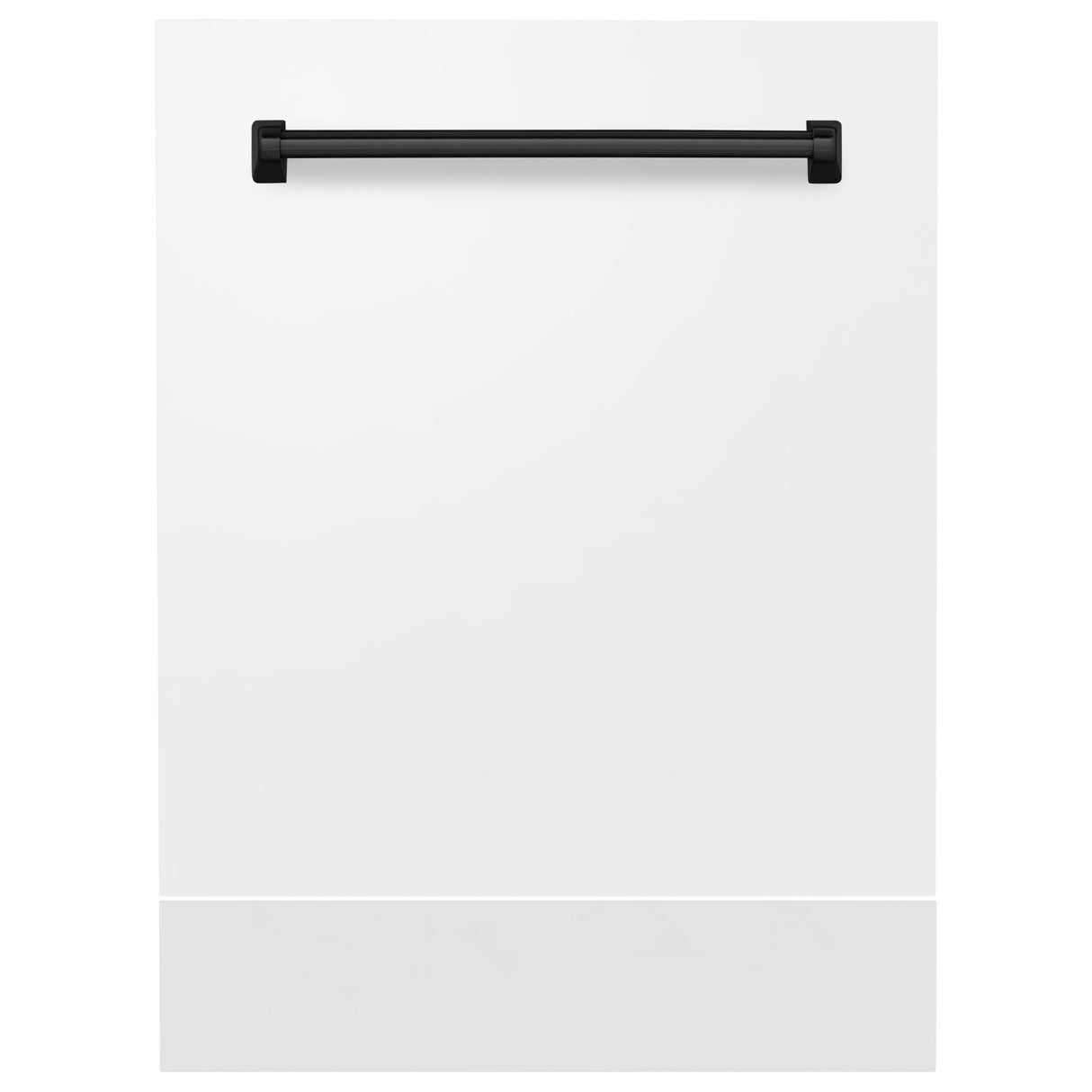 ZLINE Autograph Edition 24" Tallac Dishwasher Panel in White Matte with Matte Black Handle (DPVZ-WM-24-MB)