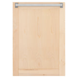 ZLINE 18" Tallac Dishwasher Panel in Unfinished Wood with Traditional Handle (DPV-UF-18)