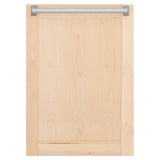 ZLINE 18 in. Tallac Series 3rd Rack Top Control Dishwasher with Unfinished Wood Panel, 51dBa (DWV-UF-18)