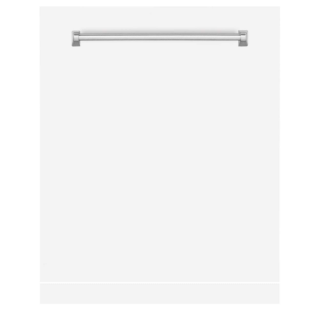 ZLINE 24" Monument Dishwasher Panel in White Matte with Traditional Handle (DPMT-WM-24)