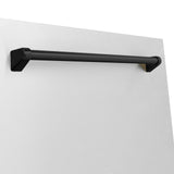 ZLINE Autograph Edition 24" Tallac Dishwasher Panel in Stainless Steel with Matte Black Handle (DPVZ-304-24-MB)