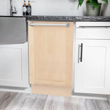 ZLINE 18 in. Tallac Series 3rd Rack Top Control Dishwasher with Unfinished Wood Panel, 51dBa (DWV-UF-18)