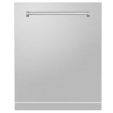 ZLINE 24" Monument Dishwasher Panel in Stainless Steel with Traditional Handle (DPMT-304-24)