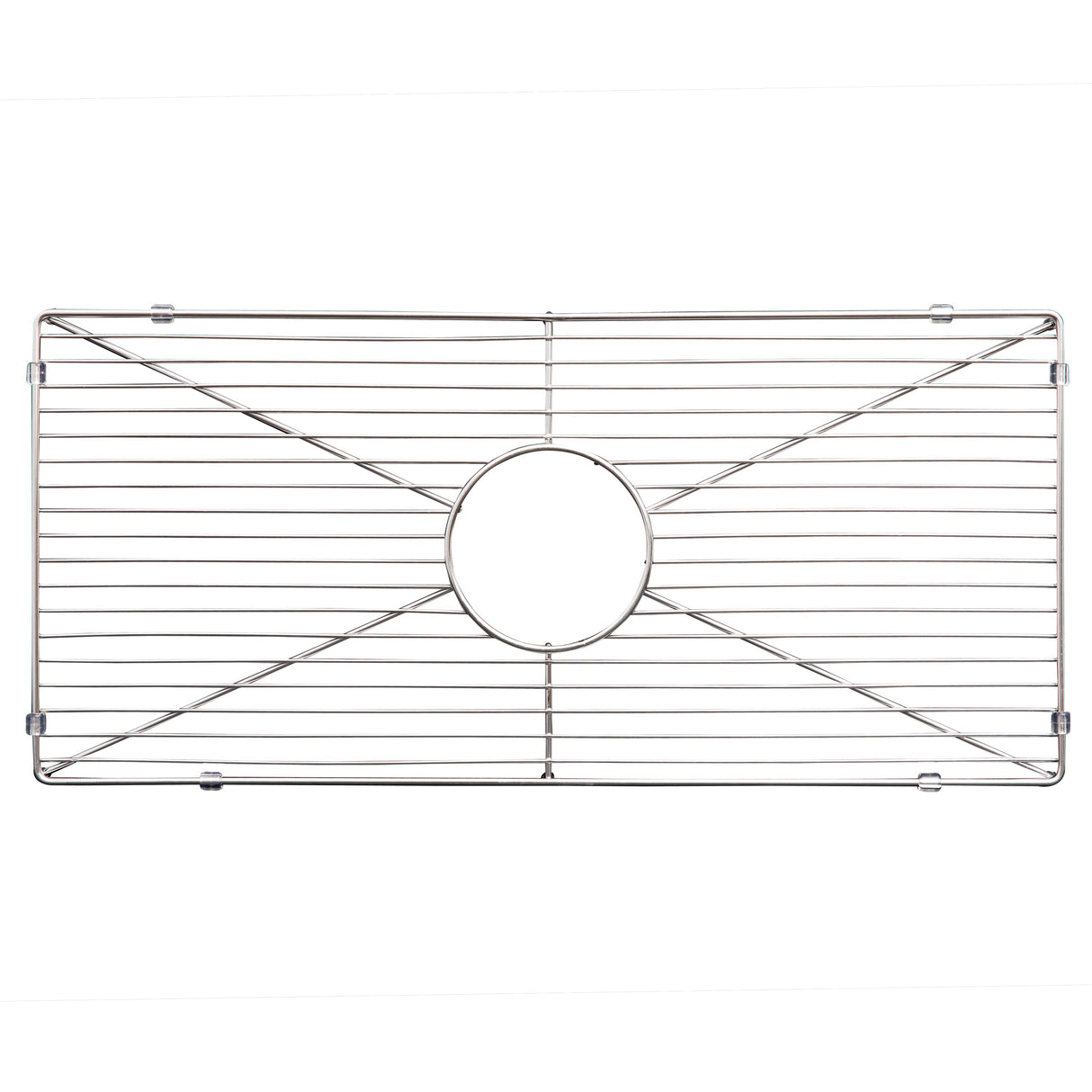 ZLINE 24 in. Venice Farmhouse Apron Front Reversible Single Bowl Fireclay Kitchen Sink with Bottom Grid in White Gloss (FRC5120-WH-24)