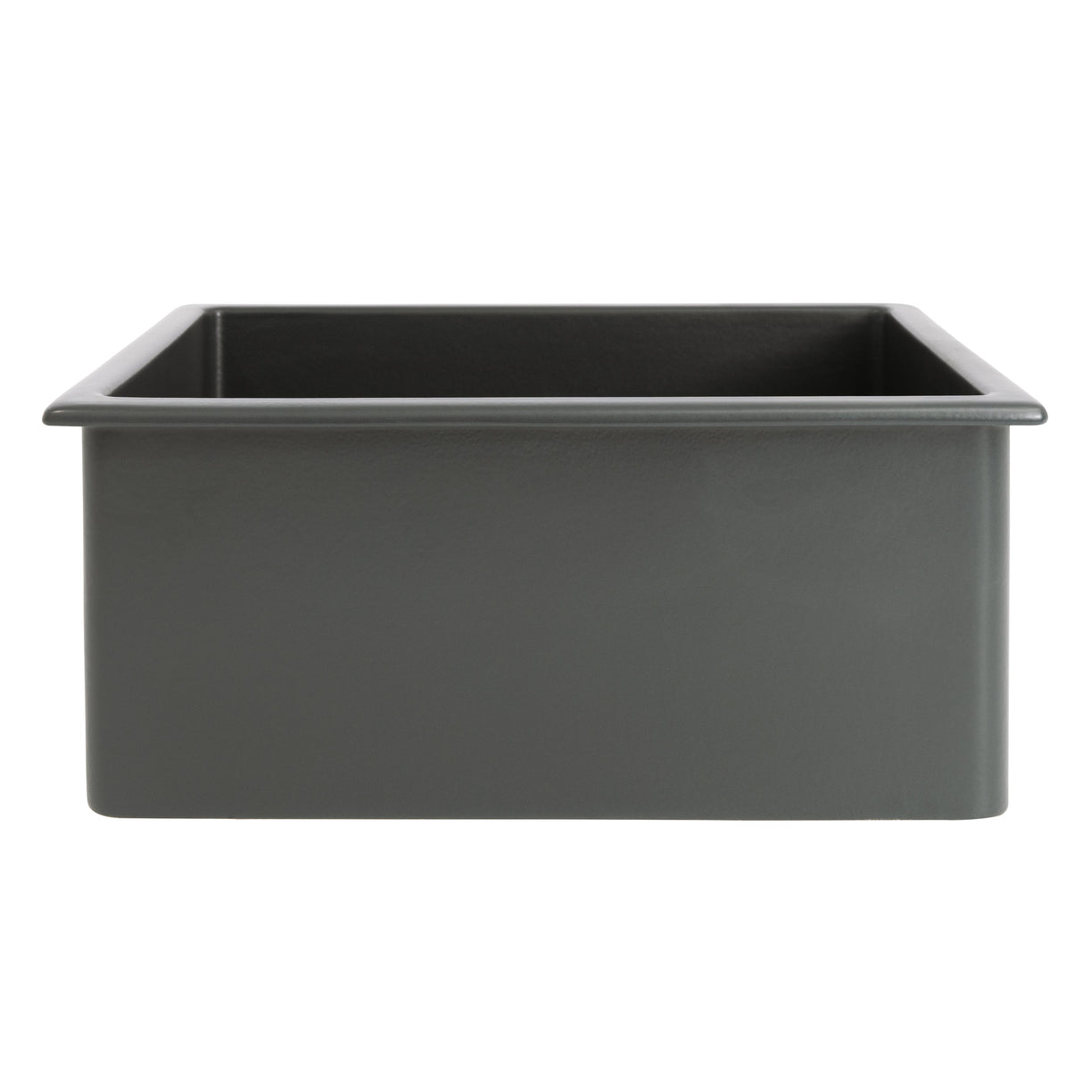 ZLINE 24 in. Rome Dual Mount Single Bowl Fireclay Kitchen Sink with Bottom Grid in Charcoal (FRC5123-CL-24)