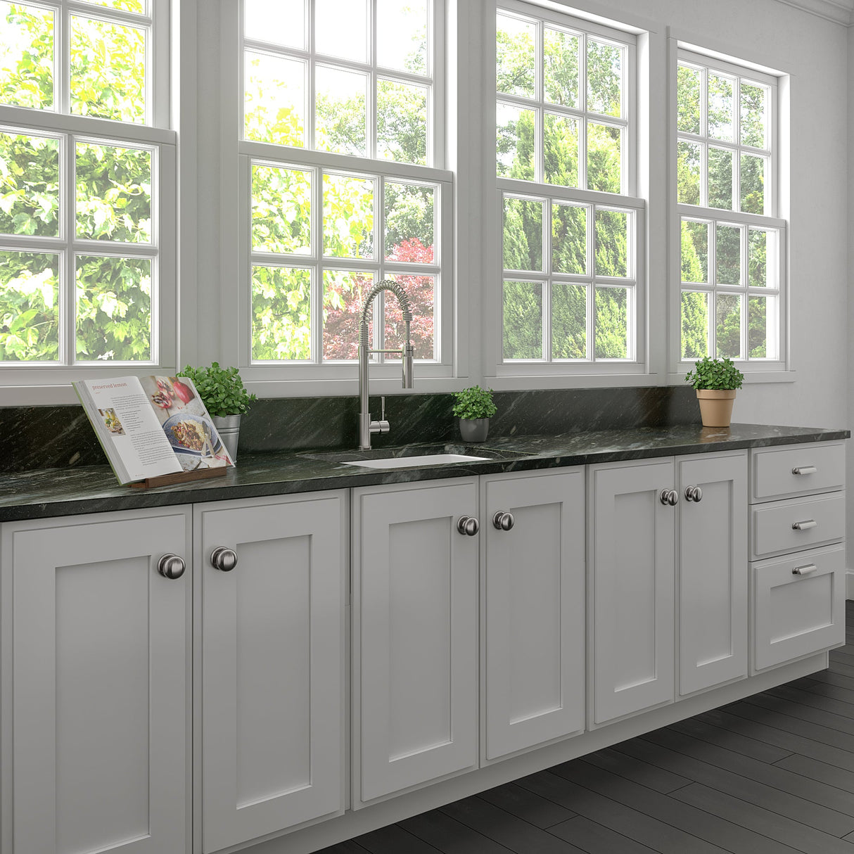 ZLINE 24 in. Rome Dual Mount Single Bowl Fireclay Kitchen Sink with Bottom Grid in White Matte (FRC5123-WM-24)