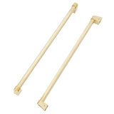 ZLINE Autograph Edition Polished Gold Traditional Handles (Set of 4) for Counter-Depth and Standard-Depth Refrigerators (RFMHZ-36-G)