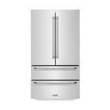 ZLINE 36 in. 22.5 cu. ft. Counter-Depth French Door Refrigerator with Ice Maker in Fingerprint-Resistant Stainless Steel (RFM-36)