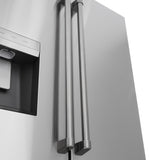 ZLINE 36 in. 28.9 cu. ft. Standard-Depth French Door External Water Dispenser Refrigerator with Dual Ice Maker in Fingerprint-Resistant Stainless Steel (RSM-W-36)