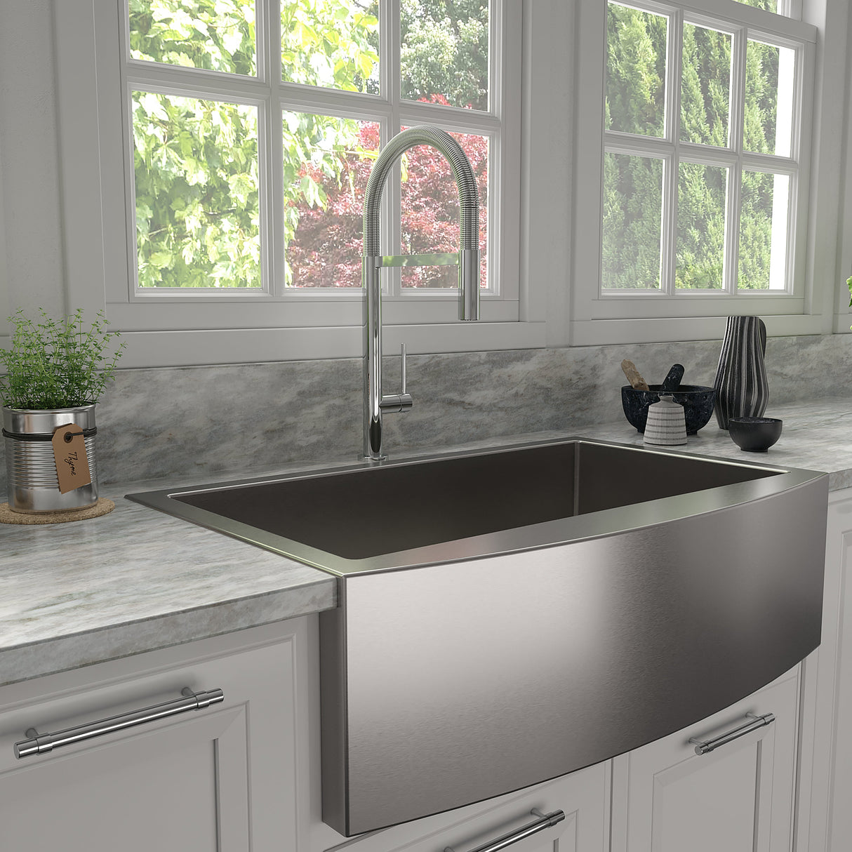 ZLINE Incline Kitchen Faucet in Chrome (INC-KF-CH)