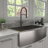 ZLINE Incline Pull Down Kitchen Faucet in Gun Metal (INC-KF-GM)