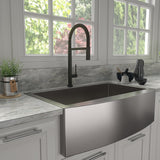 ZLINE Incline Kitchen Faucet in Matte Black (INC-KF-MB)