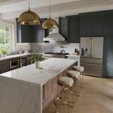 ZLINE Autograph Edition 48" Stainless Steel Range Hood with Stainless Steel Shell and Champagne Bronze Handle (8654STZ-48-CB)