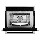 ZLINE 24" 1.6 cu ft. Built-in Convection Microwave Oven in Stainless Steel with Speed and Sensor Cooking (MWO-24)