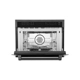 ZLINE 24" 1.6 cu ft. Built-in Convection Microwave Oven in Black Stainless Steel with Speed and Sensor Cooking (MWO-24-BS)