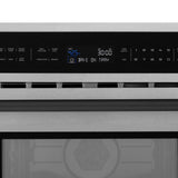 ZLINE Autograph Edition 30 in. 1.6 cu ft. Built-in Convection Microwave Oven in Satin Stainless Steel and Matte Black Accents (MWOZ-30-SS-MB)