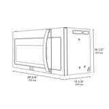 ZLINE 30 in. Stainless Steel Over the Range Convection Microwave Oven with Modern Handle (MWO-OTR-30)