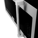 ZLINE 1.5 cu. ft. Over the Range Convection Microwave Oven in Stainless Steel with Traditional Handle and Sensor Cooking (MWO-OTR-H-30)