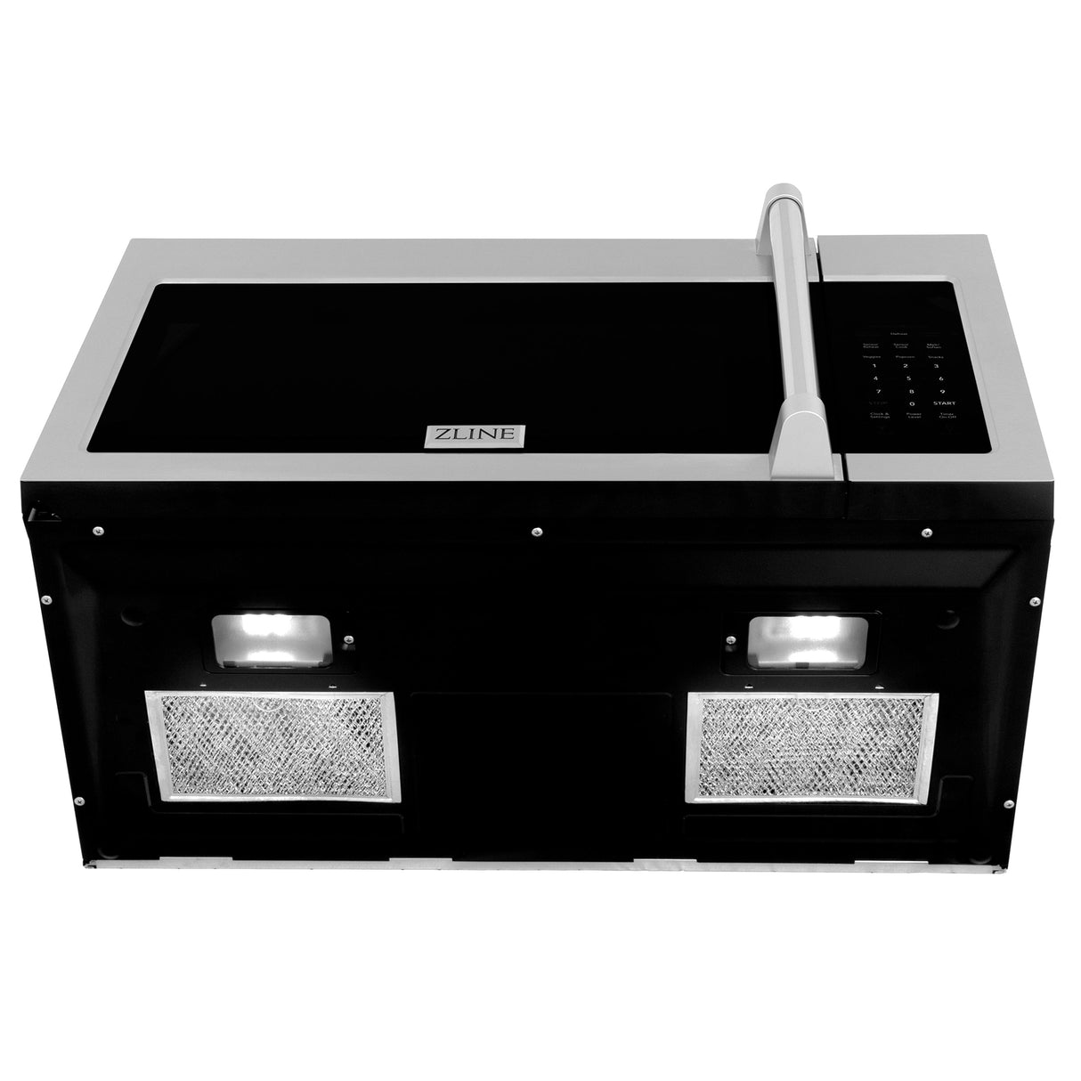 ZLINE 1.5 cu. ft. Over the Range Convection Microwave Oven in Stainless Steel with Traditional Handle and Sensor Cooking (MWO-OTR-H-30)