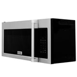 ZLINE 1.5 cu. ft. Over the Range Convection Microwave Oven in Stainless Steel with Traditional Handle and Sensor Cooking (MWO-OTR-H-30)