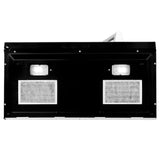 ZLINE 30 in. 1.5 cu. ft. Over-The-Range Microwave in Satin Stainless Steel with Traditional Handle and Set of 2 Charcoal Filters (MWO-OTRCFH-30-SS)