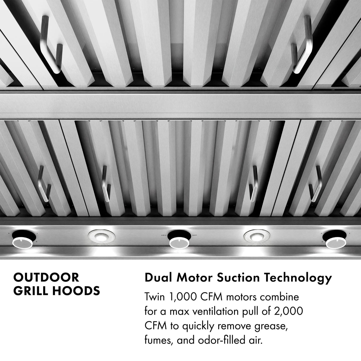 ZLINE 60 in. Wall Mount Outdoor Grill Hood (GOW1-60)