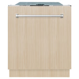 ZLINE 24 in. Panel Ready Top Control Dishwasher with Stainless Steel Tub, 52dBa (DW7713-24)