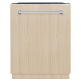 ZLINE 24 in. Monument Series 3rd Rack Top Touch Control Dishwasher in Custom Panel Ready with Stainless Steel Tub, 45dBa (DWMT-24)