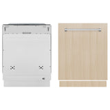 ZLINE 24 in. Monument Series 3rd Rack Top Touch Control Dishwasher in Custom Panel Ready with Stainless Steel Tub, 45dBa (DWMT-24)