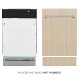 ZLINE 18 in. Tallac Series 3rd Rack Top Control Dishwasher in Custom Panel Ready with Stainless Steel Tub, 51dBa (DWV-18)